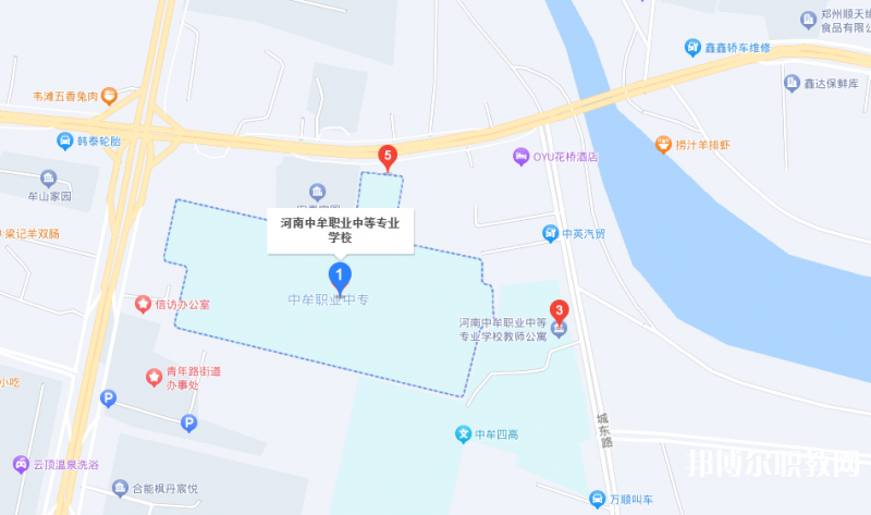 中牟縣職業(yè)中等專業(yè)學(xué)校地址，乘車路線