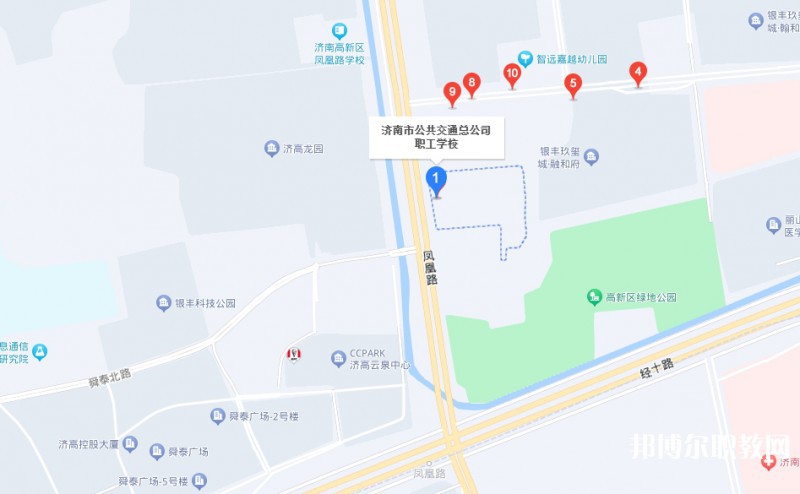 濟(jì)南市公共交通職業(yè)高級(jí)中學(xué)地址，乘車路線
