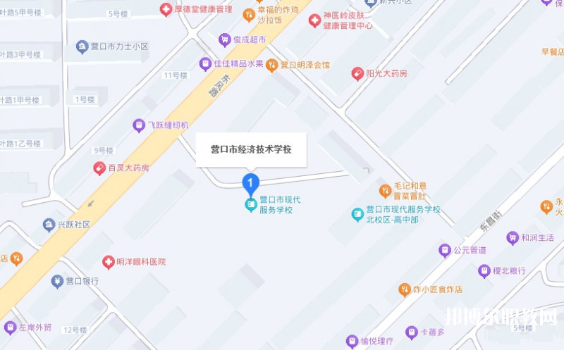 營口市經(jīng)濟技術(shù)學(xué)校地址，乘車路線