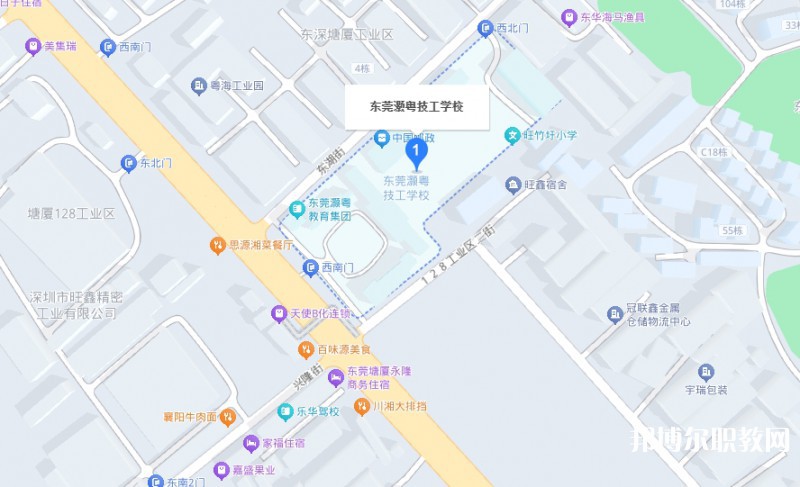 東莞市灝粵技工學(xué)校地址，乘車路線