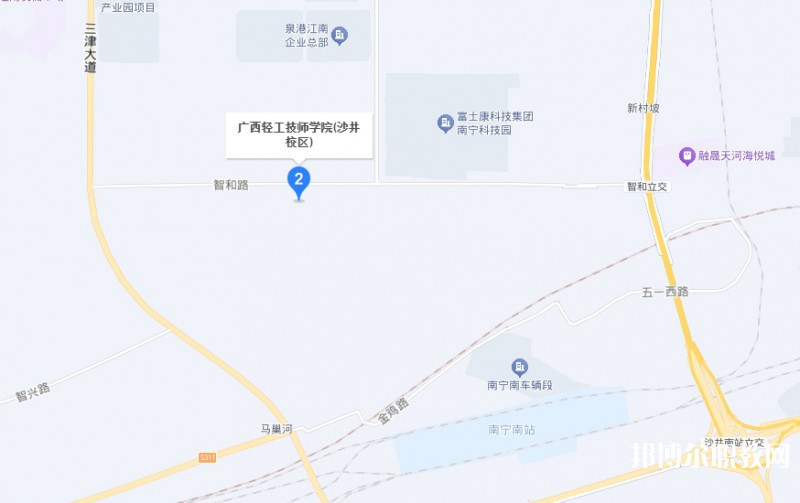 廣西輕工技師學(xué)院預(yù)備技師班地址，乘車路線